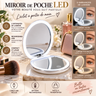 Miroir de poche LED rechargeable USB